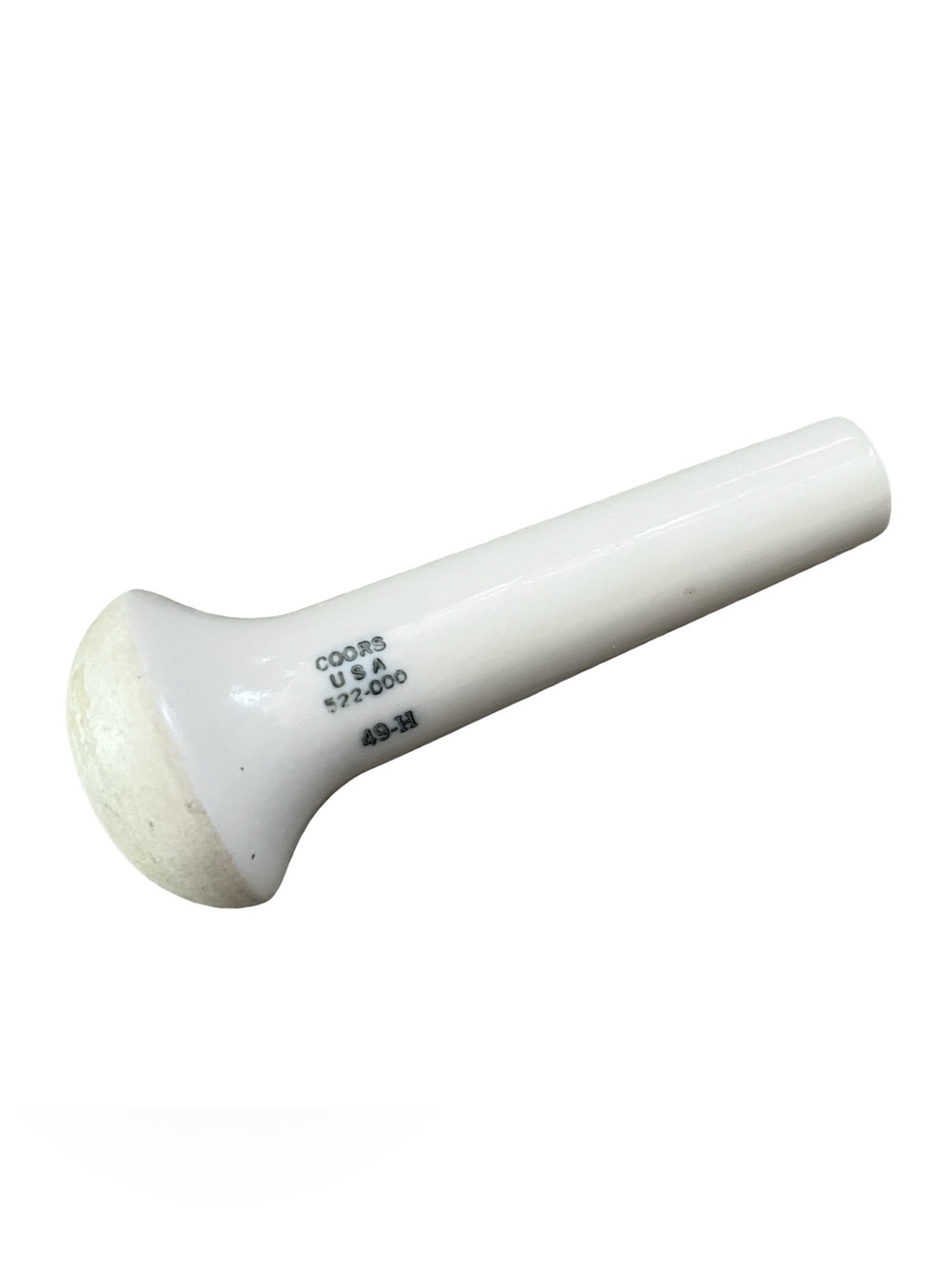 VTG Coors USA Pestle 522-000 49-H Porcelain Replacement 3x1” Medicine Apothecary